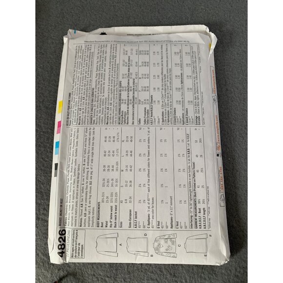 Simplicity Jacket Vest Sewing Pattern 4826 Size XSmall Small Medium Uncut 2002 - Picture 3 of 3